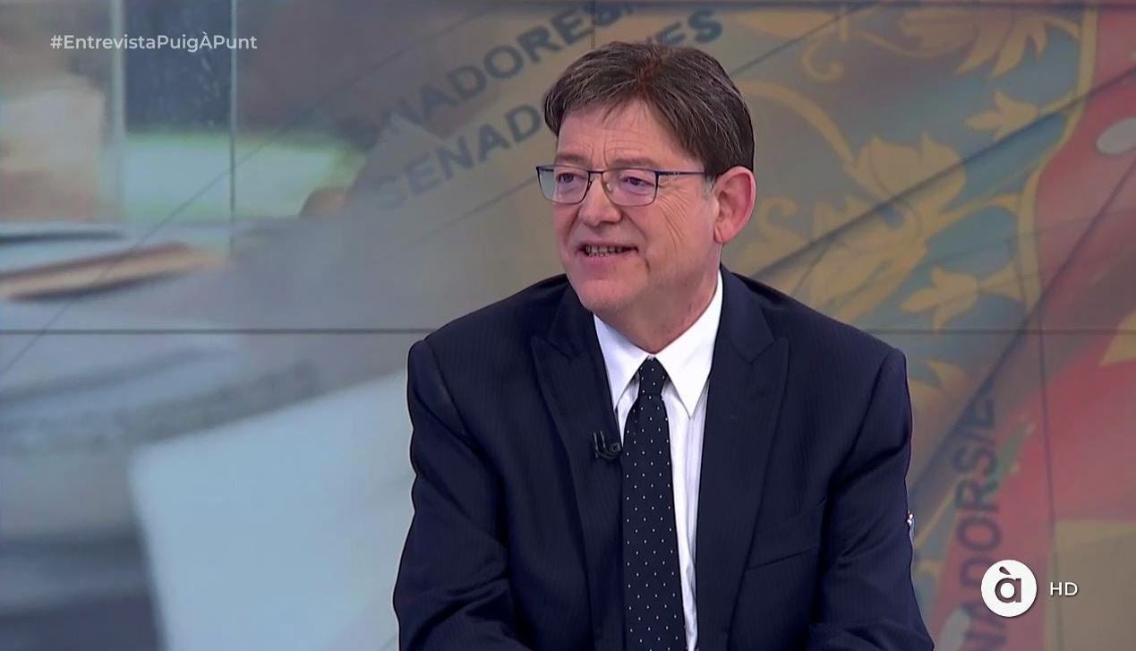 El president de la Generalitat explica en À Punt el perquè de l'avançament electoral. / GVA