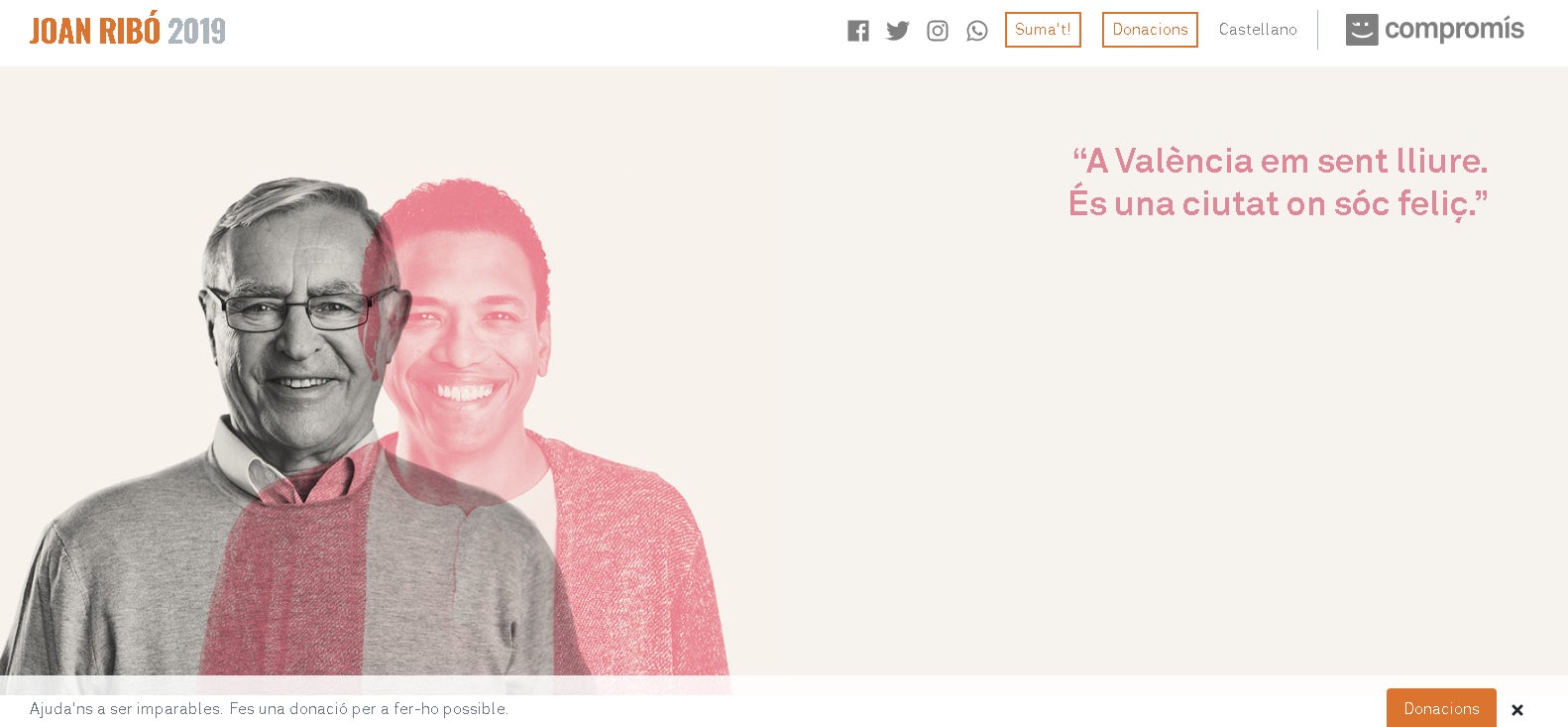 La web anirà incrementant el contingut progressivament i inclourà el programa de govern de Compromís per València. / DLV