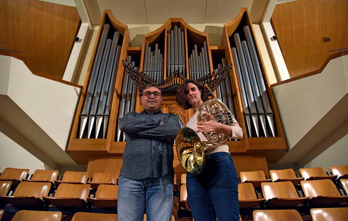 María Rubio junt amb l'Orquestra de València amb direcció de James Judd estrena 'Huella líquidas', de Voro Garcia, el proper 12 d'abril al Palau de la Música. / DANIEL GARCÍA-SALA