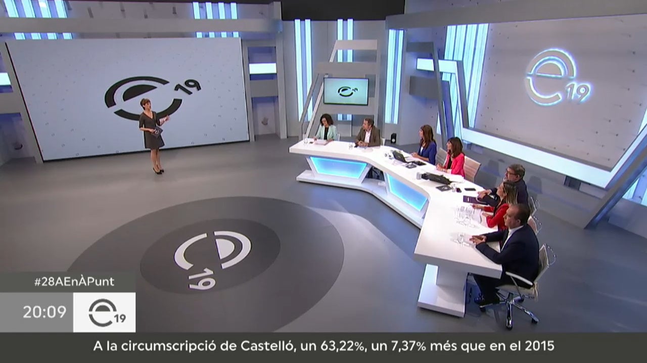 Els espais de debat van comptar amb periodistes, polítics i politòlegs per a estudiar els resultats electorals. / À PUNT