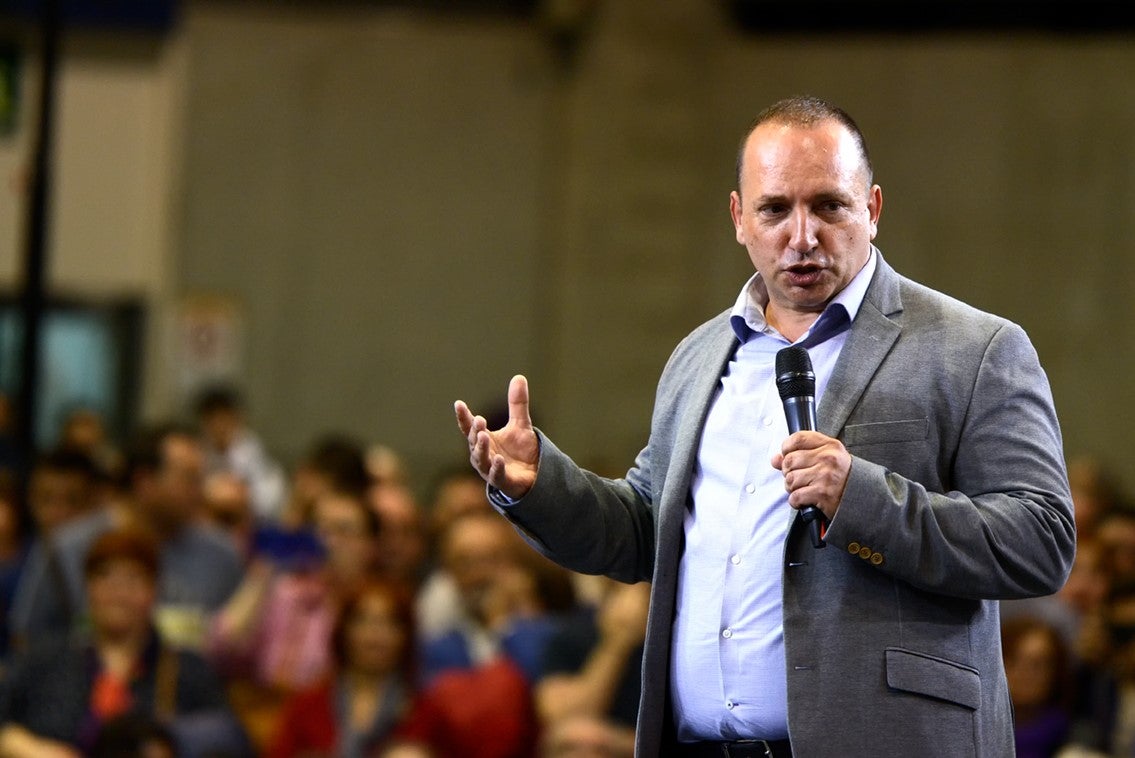 El candidat d'Unides Podem-EUPV a la Presidència de la Generalitat, Rubén Martínez Dalmau, proposa limitar els mandats a huit anys. / FRANCISCO MARTÍNEZ / EUROPA PRESS