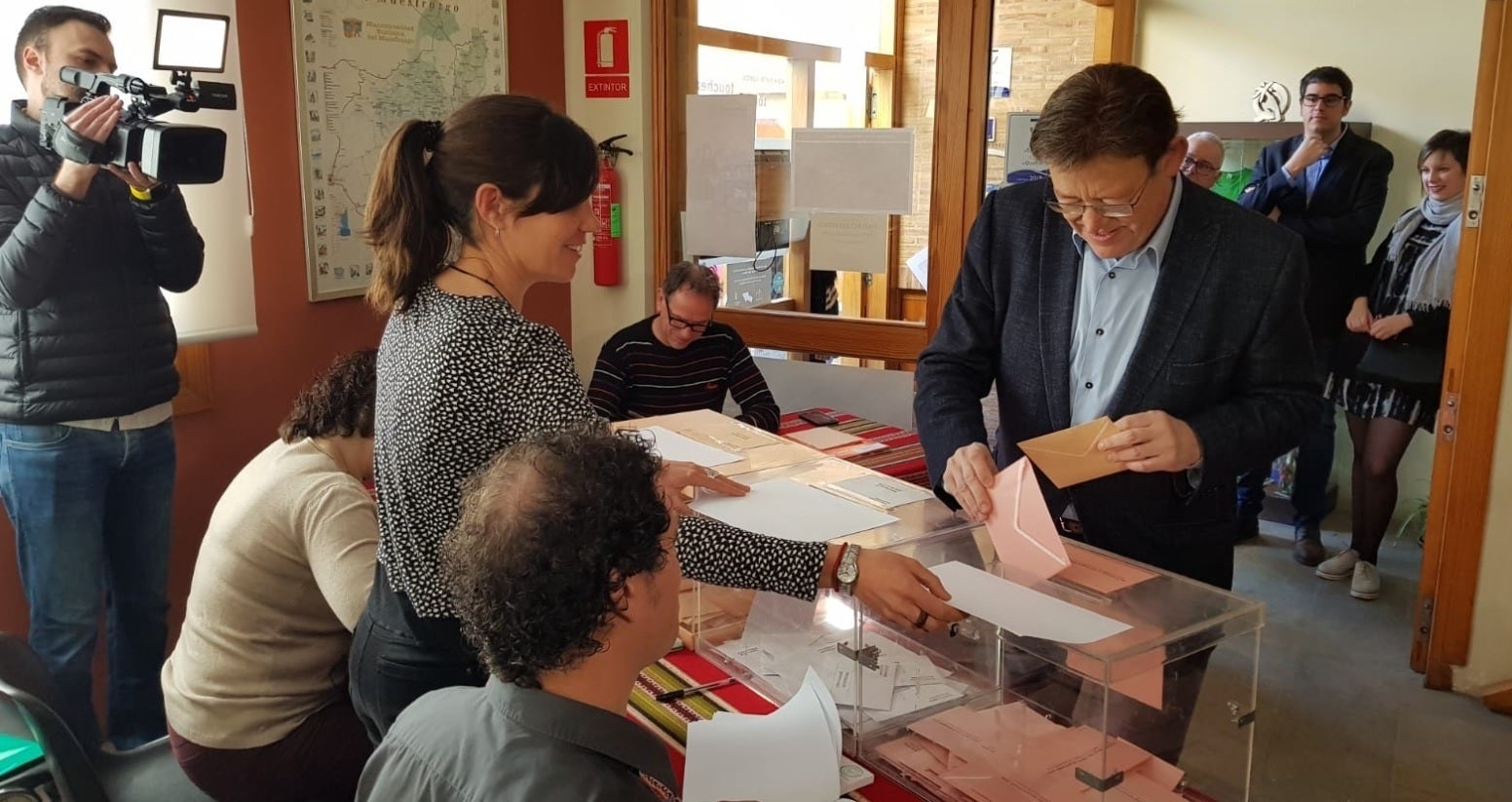 Ximo Puig ha guanyat les eleccions a Morella. / PSPV
