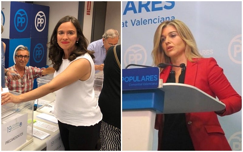 Eva Ortiz (a la dreta) és la directora del comité electoral del PPCV. / PPCV