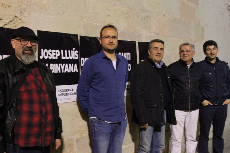 Els caps de llista d'Esquerra Republicana del País Valencià a les Corts i al Congrés i al Senat van iniciar campanya a Borriana. / ERPV