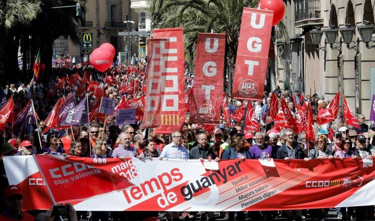 Els sindicats celebren el resultat de les eleccions però mantenen les reivindicacions per a l'1 de maig. / IMATGE D'ARXIU