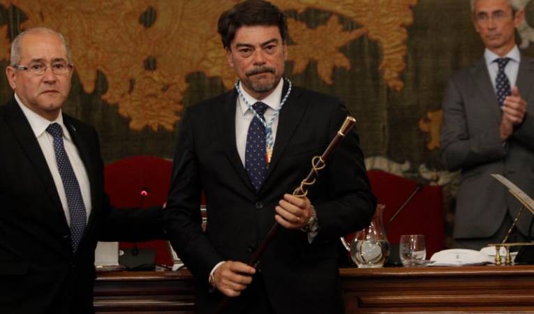 Luis Barcala va arribar a l'Alcaldia d'Alacant després de guanyar una moció de censura el 2018. / PSPV