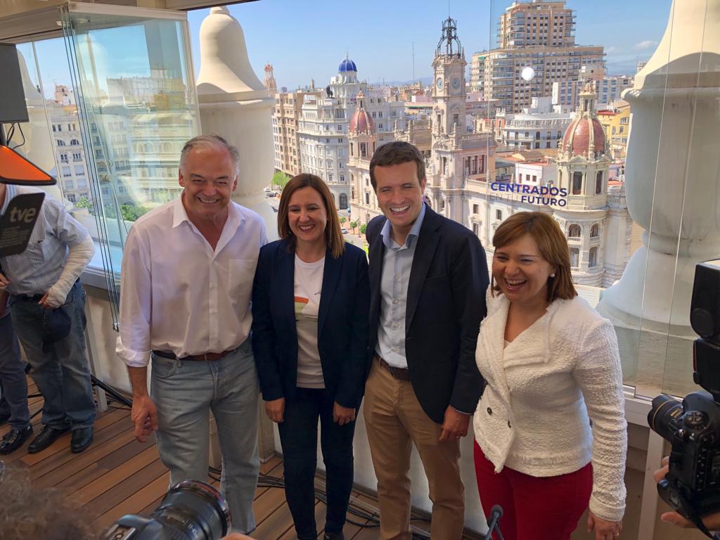 Casado creu que alguns votants del PP han canviat de sigles perquè 'potser han escoltat informació que no era certa'. / PPCV