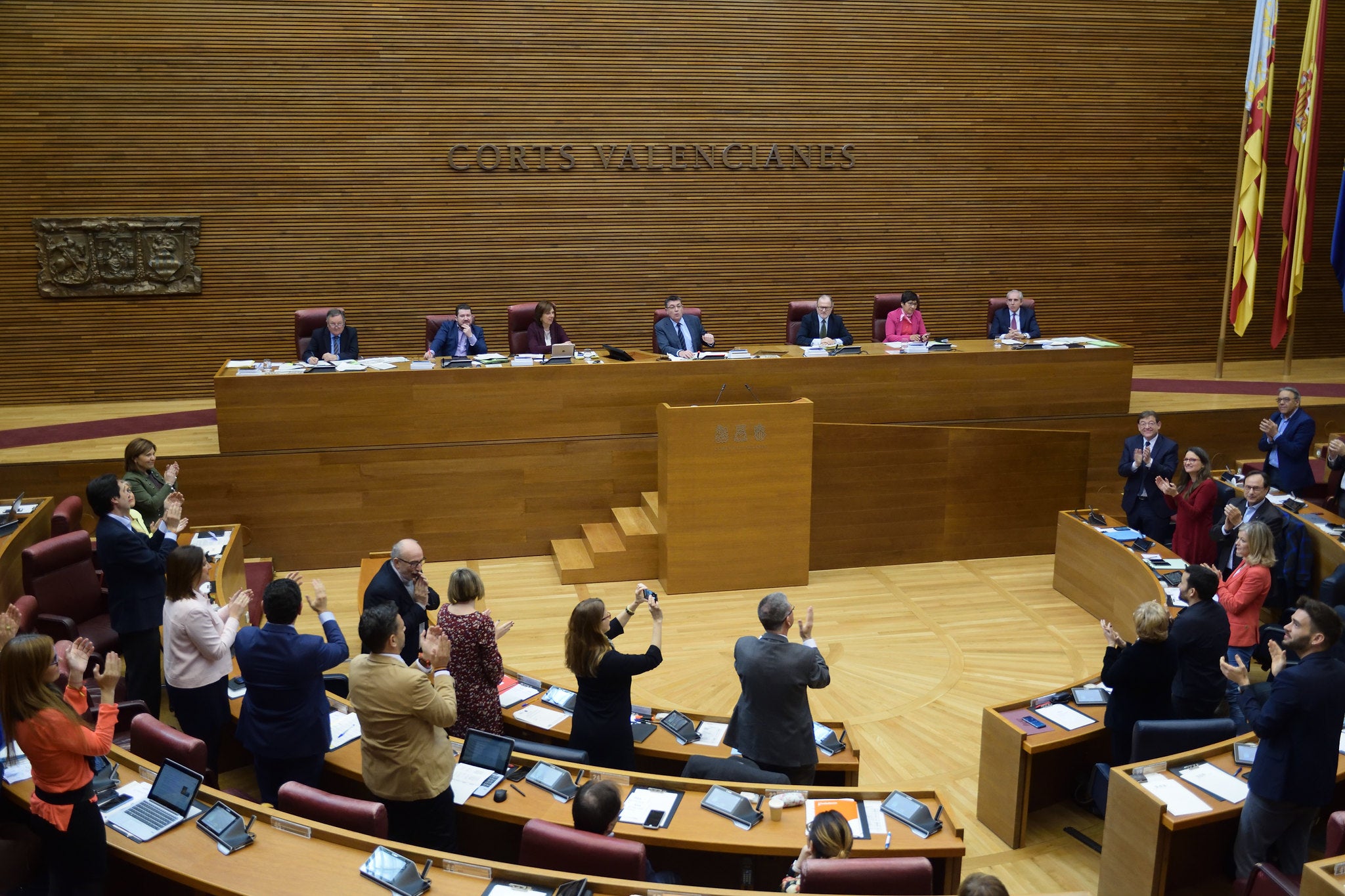 La sessió constitutiva de les Corts aquest dijous és el primer pas per a la renovació de l'executiu. / INMA CABALLER / CORTS VALENCIANES