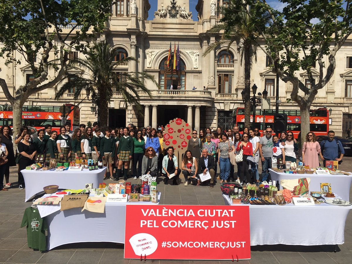 La ciutat de València compta amb quasi un centenar de botigues i comerços de comerç just. / Coordinadora Valenciana d'ONGD