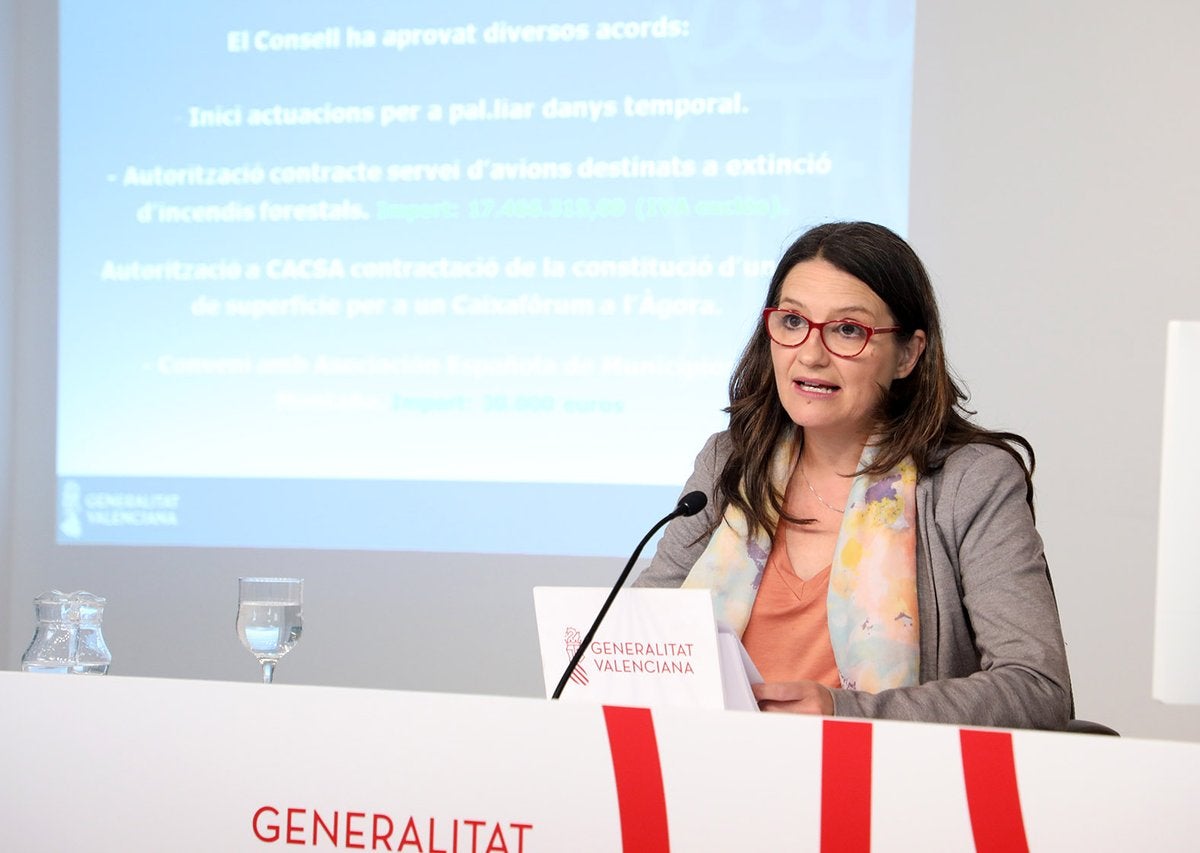  Mónica Oltra ha ressaltat que ha estat 'molt contenta' com a portaveu del Consell. / GENERALITAT