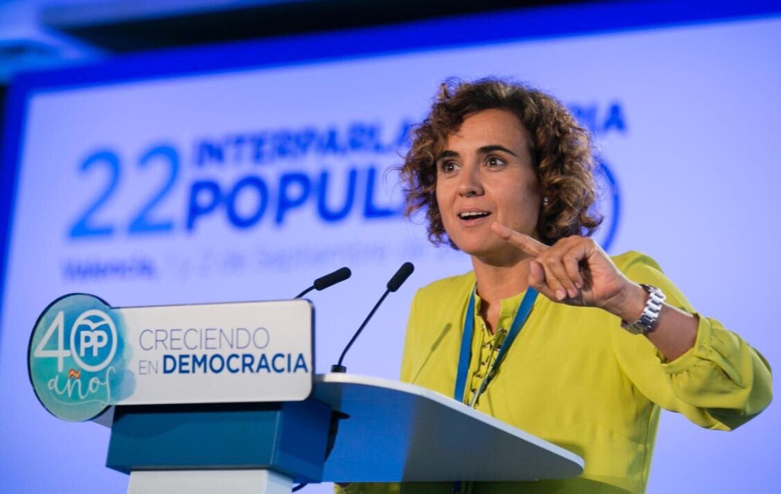 Dolors Montserrat a la Interparlamentària que el PP celebra a Alboraia.