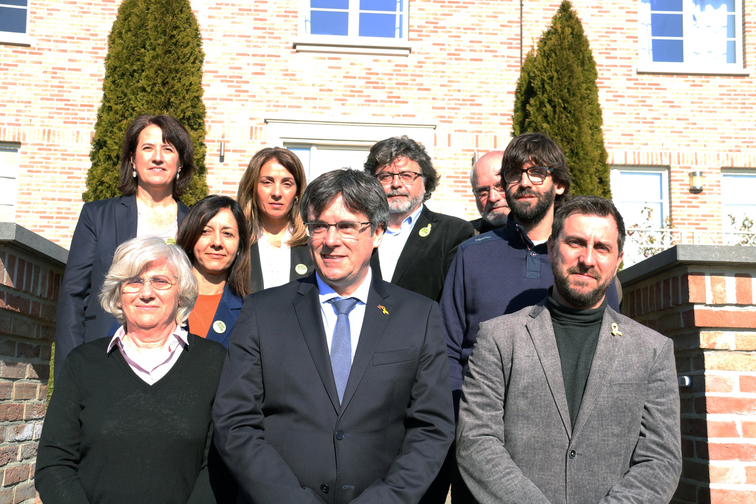 Al front, Ponsatí, Puigdemont i Comín en una imatge d'arxiu. / ACN
