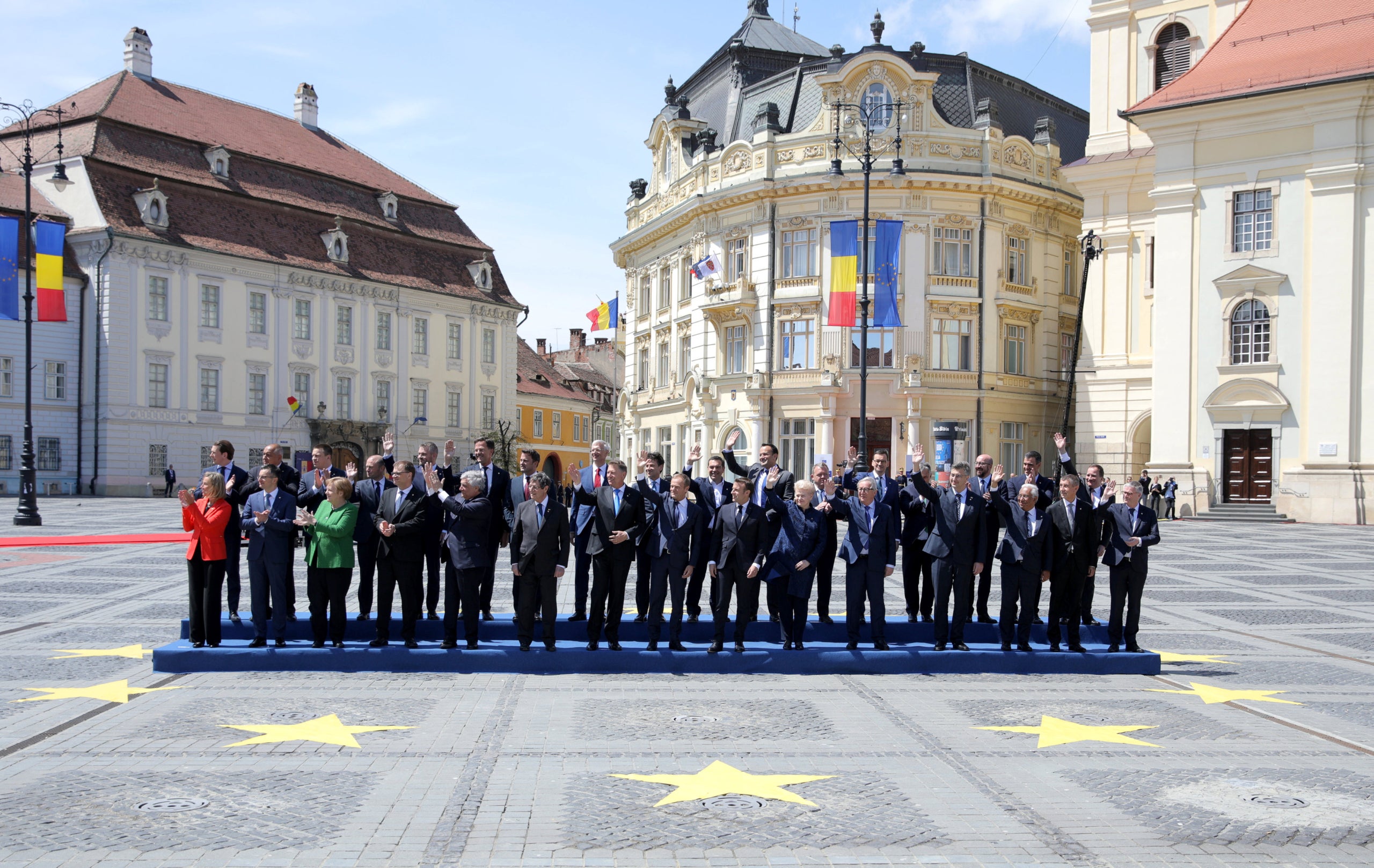 Els caps d'estat i de govern de la Unió Europea s'han reunit a Romania. / ACN