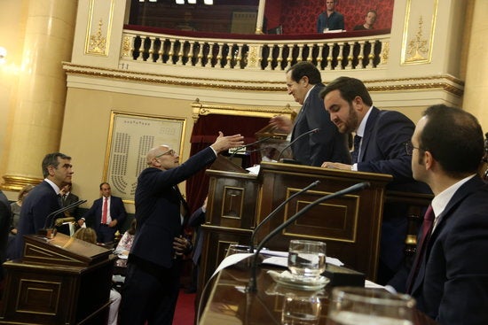 La decisió del Senat es prendrà després de les eleccions del 26M i, tal com ha fet la Mesa del Congrés, després de valorar l'informe dels serveis jurídics. / MIQUEL CODOLAR, ACN