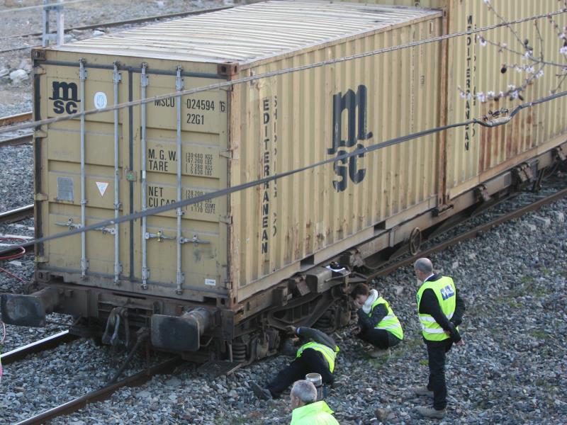 L'incident del tren de l'empresa Transitia s'ha produït a les 5.35 hores per causes desconegudes i la circulació s'ha limitat en una de les vies fins a les 7.20 hores. Imatge d'arxiu. / EFE