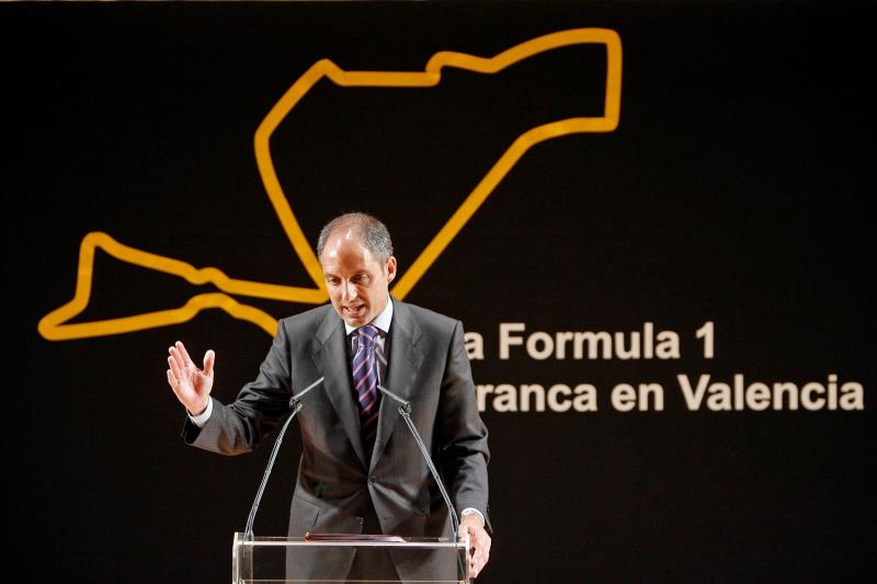 L'expresident de la Generalitat va impulsar la construcció del circuit urbà de la F1 a València. / EFE