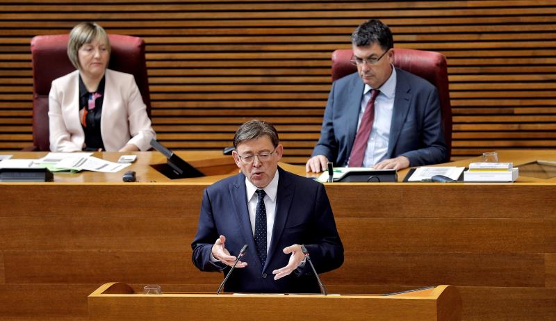 Puig ha declarat que no seran 'tous' a l'hora d'exigir a Sánchez una millora del finançament. / EFE