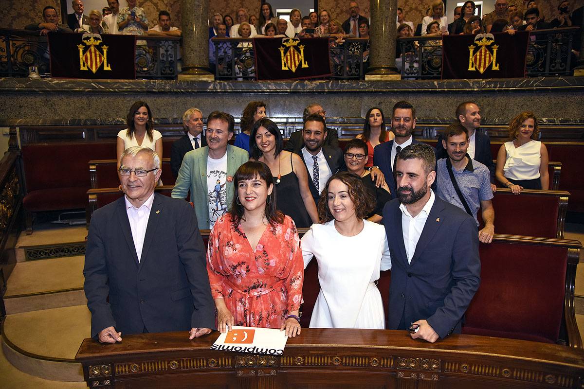 Ribó insisteix que durant aquests quatre anys han portat endavant un govern per a València 'sense vicealcaldies'. / DANIEL GARCÍA-SALA