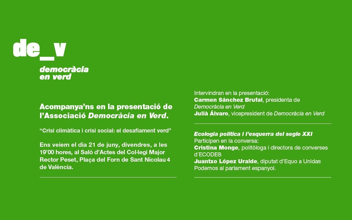 Presentació de Democràcia en Verd