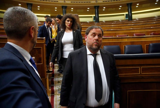 La Fiscalia també subratlla que Junqueras ja és diputat al Congrés i que l'adquisició de la condició d'eurodiputat el col·loca en una situació d'incompatibilitat. / JAVIER BARBANCHO, ACN