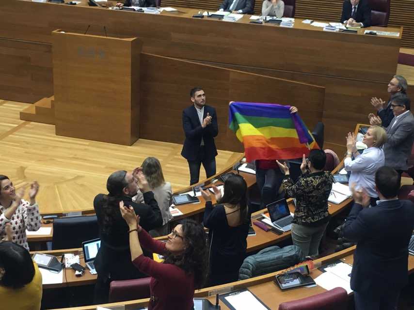 El 21 de novembre del 2018 va ser aprovada la Llei valenciana per a la igualtat de les persones LGTBI. Imatge d'arxiu