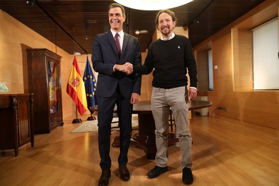 En una reunió celebrada l'11 de juny, Sánchez i Iglesias van acordar treballar per un govern 'de cooperació' sense concretar encara el paper de Podem. / PSOE