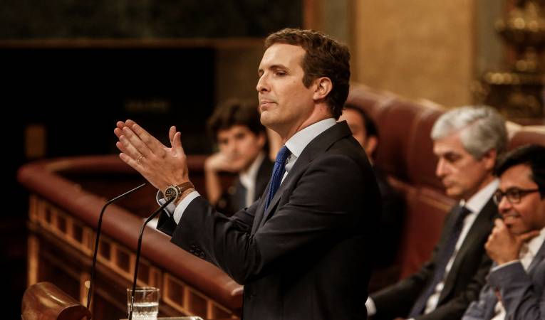 El líder del PP ha rebutjat abstindre's en la primera votació del candidat Pedro Sánchez. / EUROPA PRESS