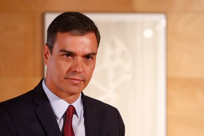 El candidat a la investidura, Pedro Sánchez, confia a poder arribar a un acord abans de dilluns amb Unides Podem. / RICARDO RUBIO / EUROPA PRESS