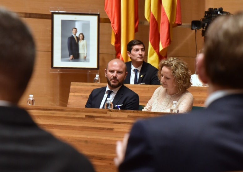 Toni Gaspar ha sigut reelegit com a president amb els vots del PSPV, Compromís i La Vall Ens Uneix. / JORGE GIL, EUROPA PRESS