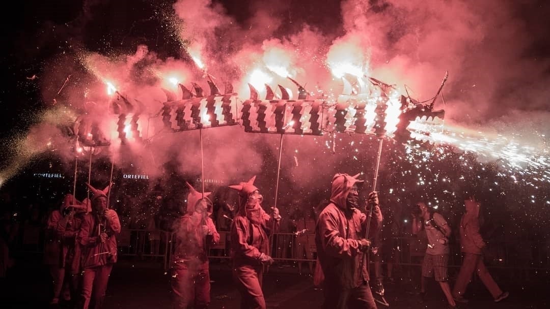 Aquest és el quart any consecutiu que la Gran Fira de València incorpora el correfoc dins de la programació. / AJUNTAMENT DE VALÈNCIA