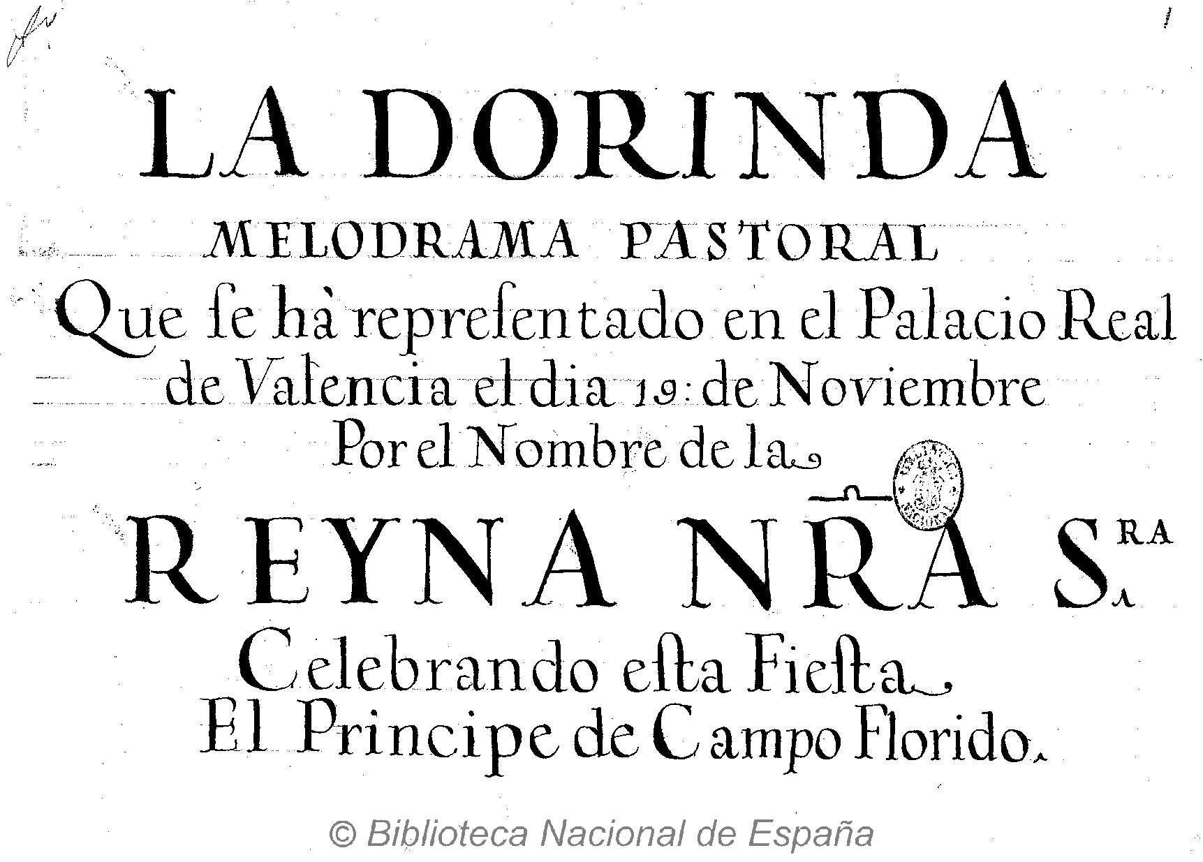 La portada de la partitura defineix l'obra com a 'melodrama pastoral'. / BIBLIOTECA NACIONAL DE MADRID