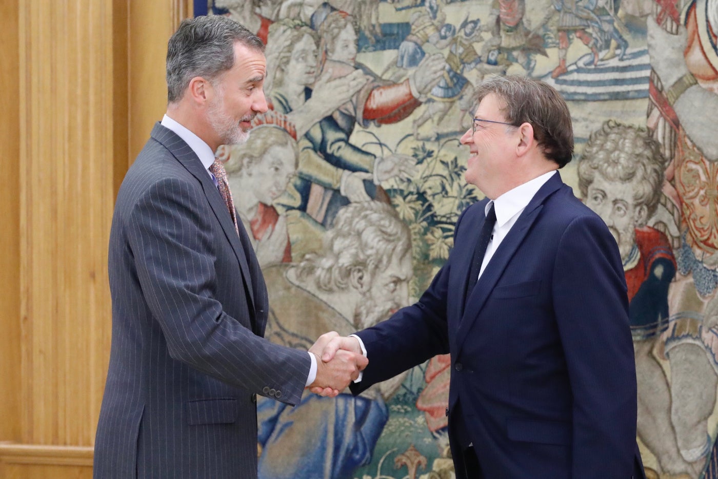 El president que ha sigut rebut pel monarca en una audiència celebrada al palau de La Zarzuela aquest dimecres. / CASA REAL