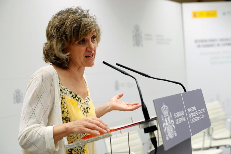 La ministra de Sanitat ha explicat que els casos detectats són de mesos enrere. / EFE