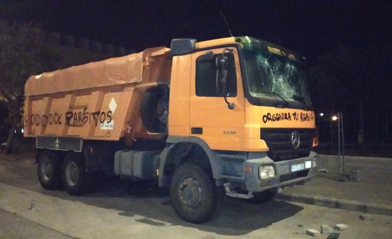 Un grup d'estudiants ha reivindicat l'acció. / EFE