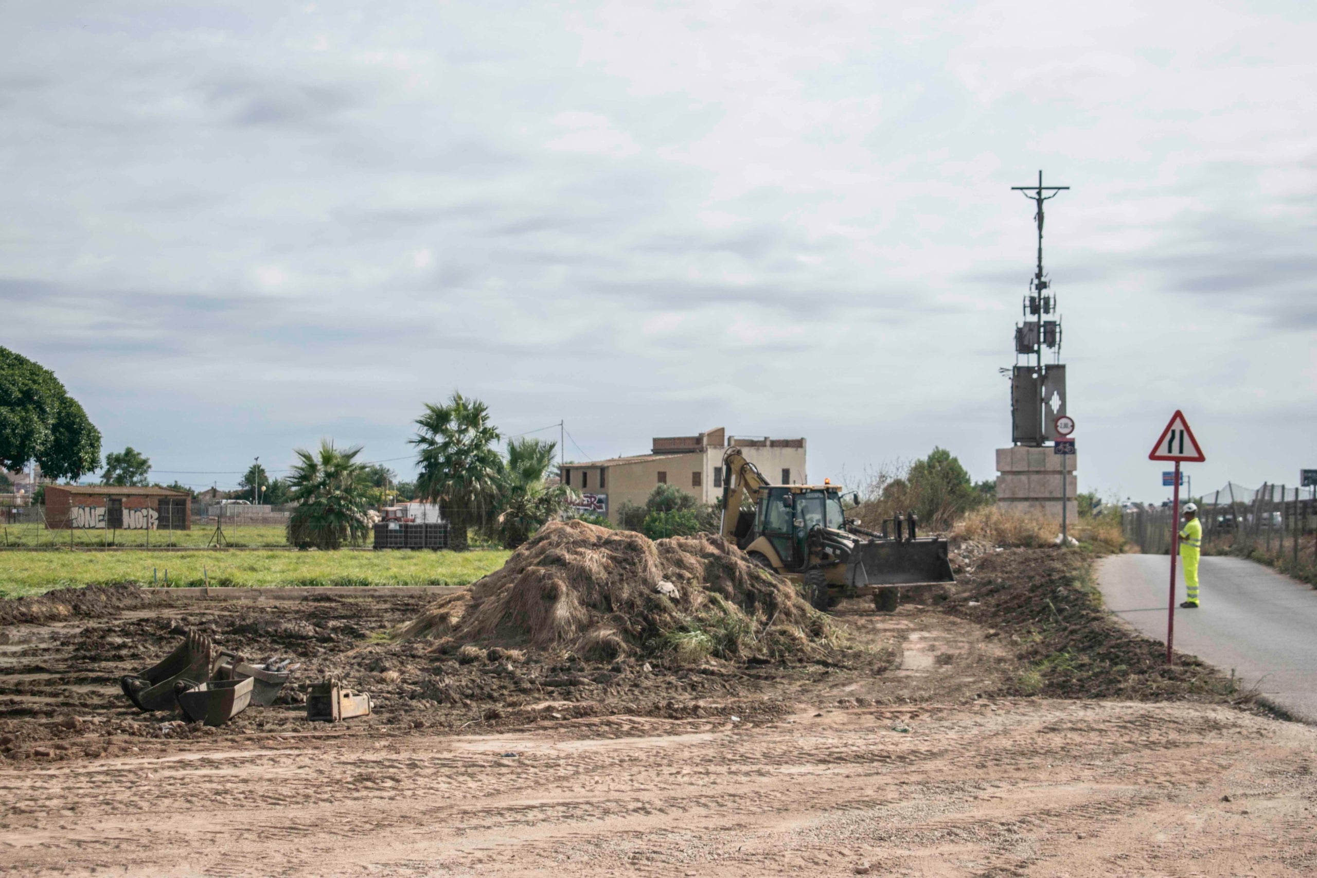 L'obra afecta 80.000 metres quadrats d'horta productiva. / MANEL DOMINGO