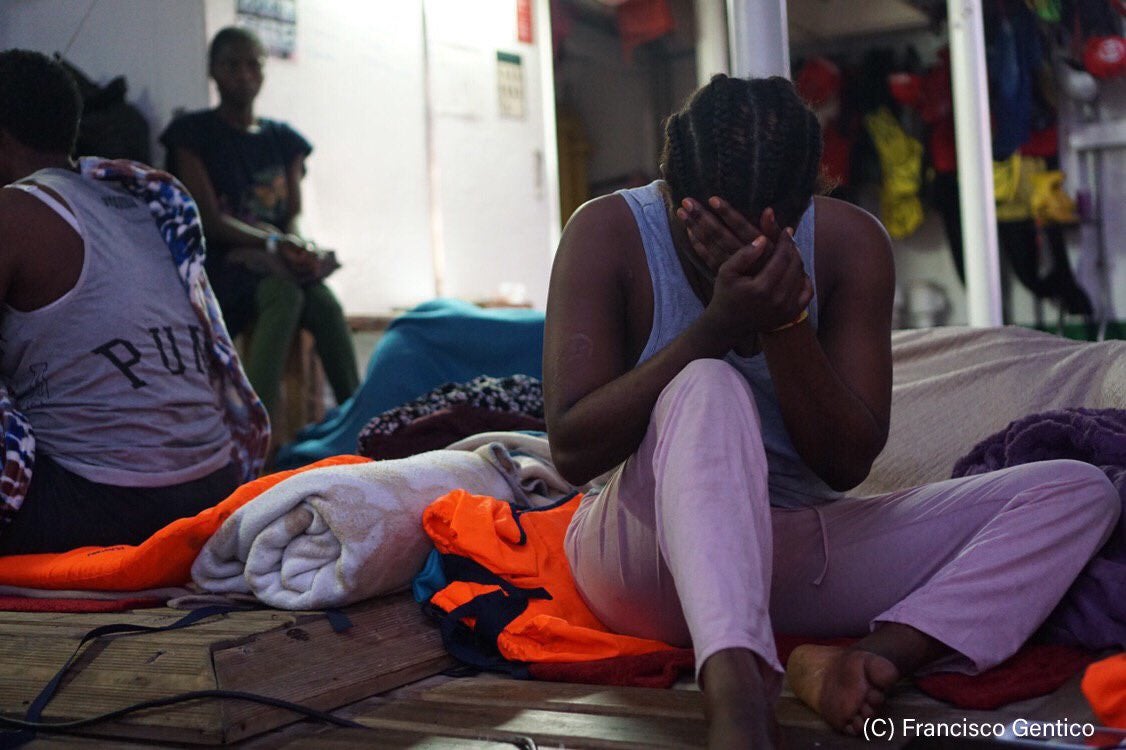 L'Open Arms continua amb 107 rescatats a bord. / FRANCISCO GENTICO, OPEN ARMS