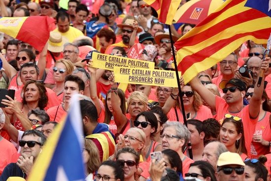 El nombre d'inscrits per a participar en la diada catalana és un 25% inferior al de l'any passat. / ACN