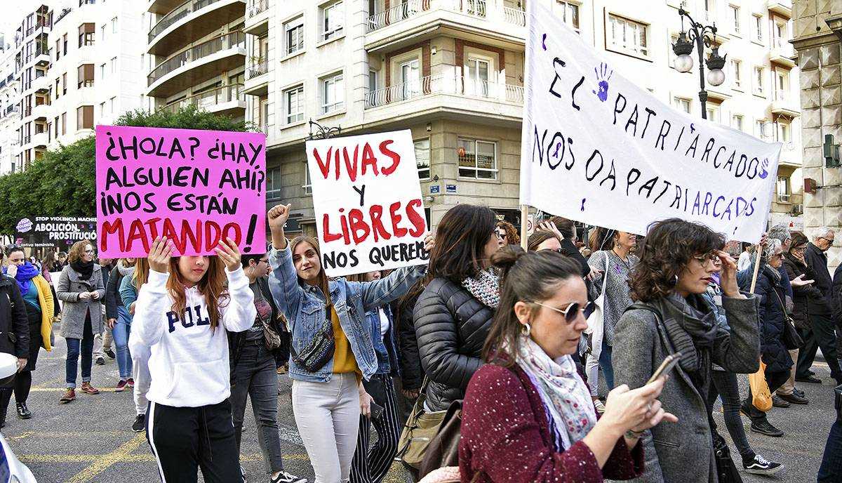 La Plataforma Feminista d'Alacant ha declarat l'emergència feminista en tot el territori espanyol. / IMATGE D'ARXIU  DANIEL GARCÍA-SALA 