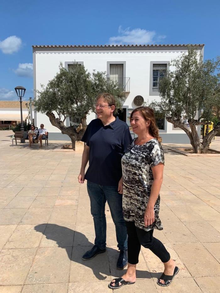 Ximo Puig i Francina Armengol s'han reunit aquest cap de setmana. / GVA