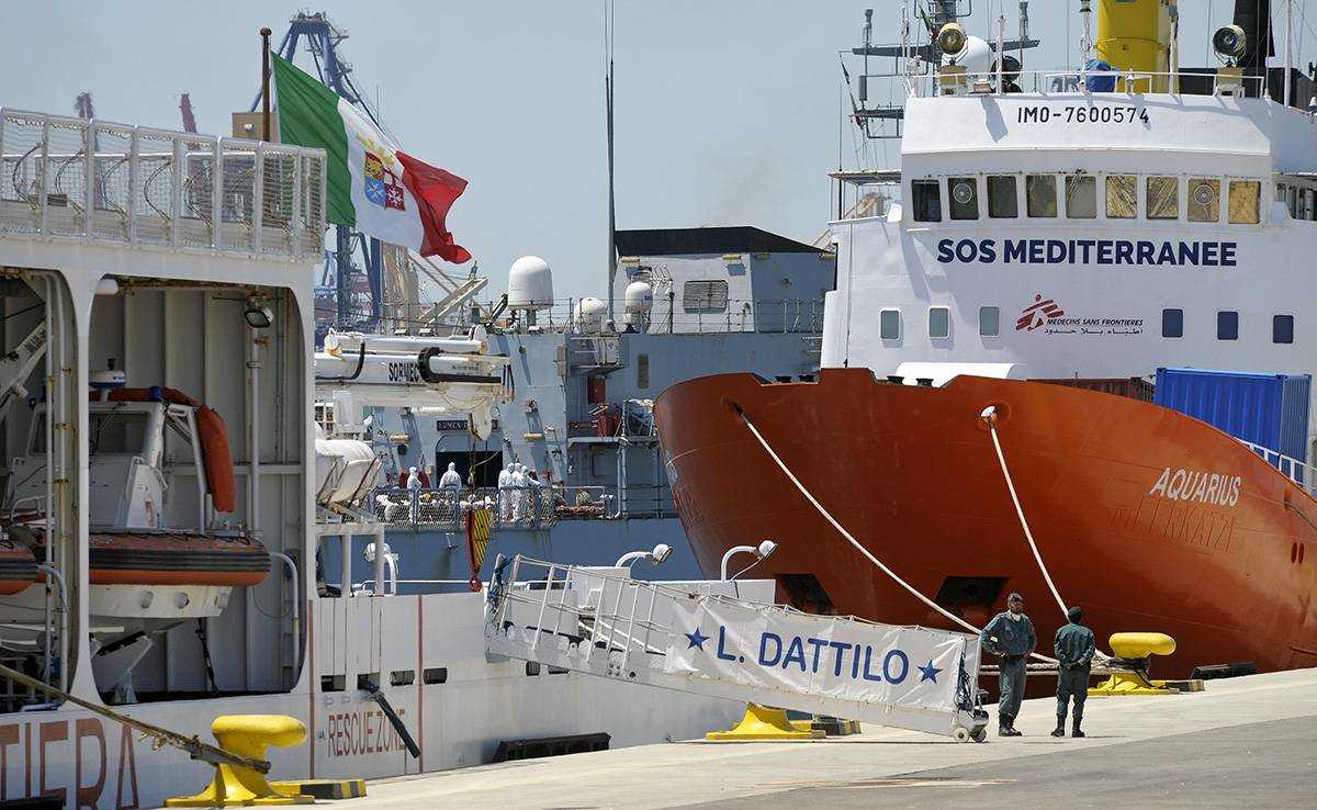 La flotilla de l'Aquarius va desembarcar a València el juny del 2018 un total de 630 persones. / DANIEL GARCÍA-SALA