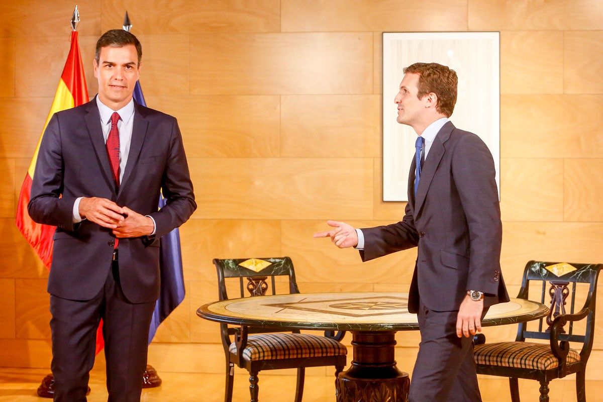 'Tinc la impressió que l'assumpte de la sentència és una excusa estupenda per al PSOE per a posar-se d'acord amb el PP' per a fer un 'govern de coalició incòmode', ha dit el líder de la formació morada. Imatge d'arxiu. / RICARDO RUBIO, EUROPA PRESS