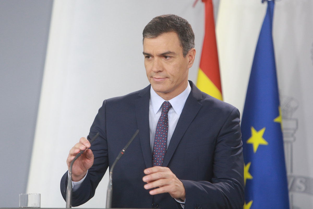 Sánchez ha assegurat que 'hi ha doctrina per a aplicar el 155'. / RICARDO RUBIO, EUROPA PRESS