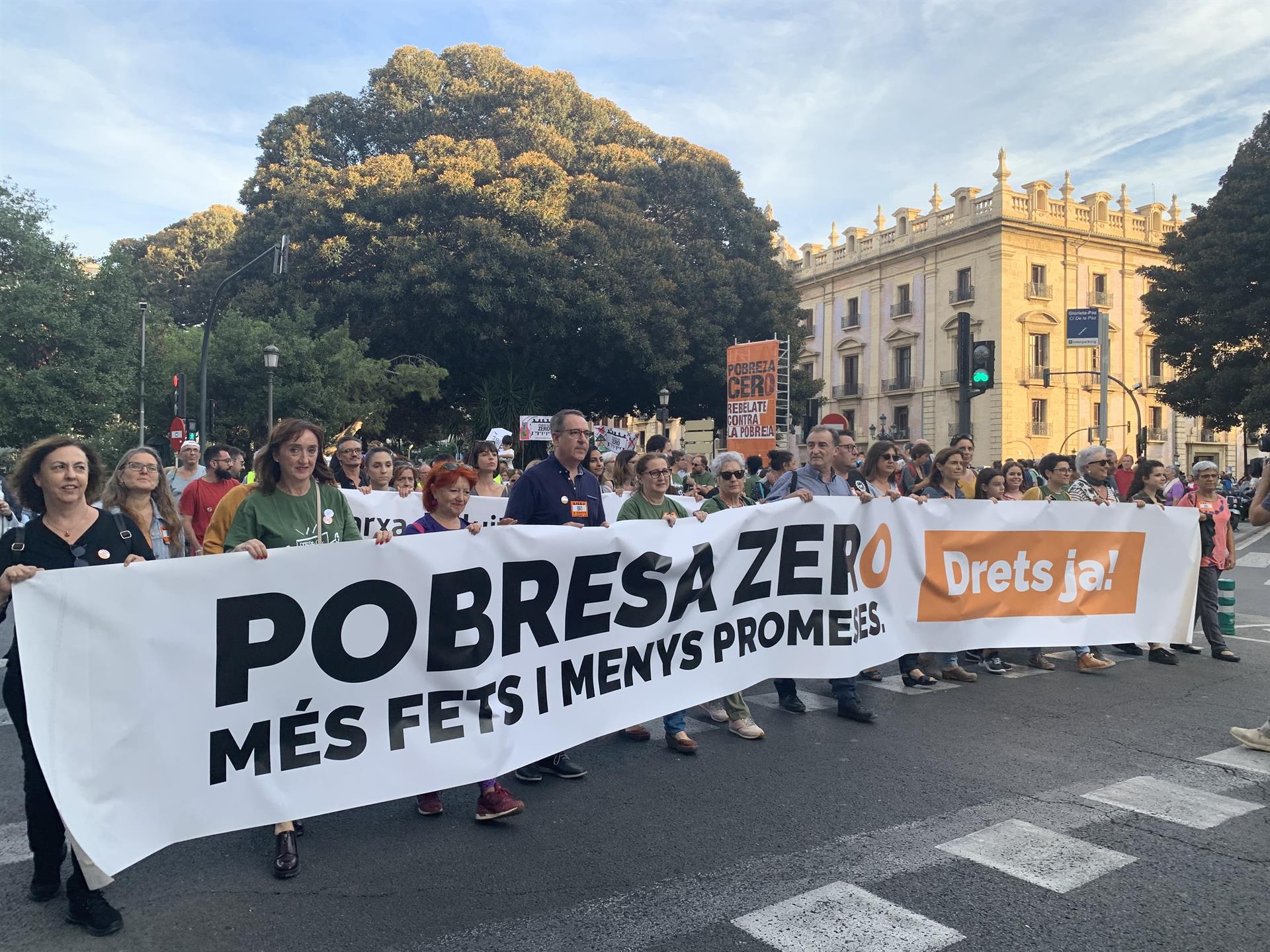 Amb aquesta mobilització, el col·lectiu Pobresa Zero ha denunciat que més de 2.000 milions de persones es troben en situació de pobresa en el món. / EUROPA PRESS