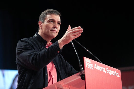 'El problema és que es donen a conéixer documents abans que s'hagen acabat', ha afirmat Pedro Sánchez, perquè el PSOE 'a vegades és massa transparent'. / PSOE