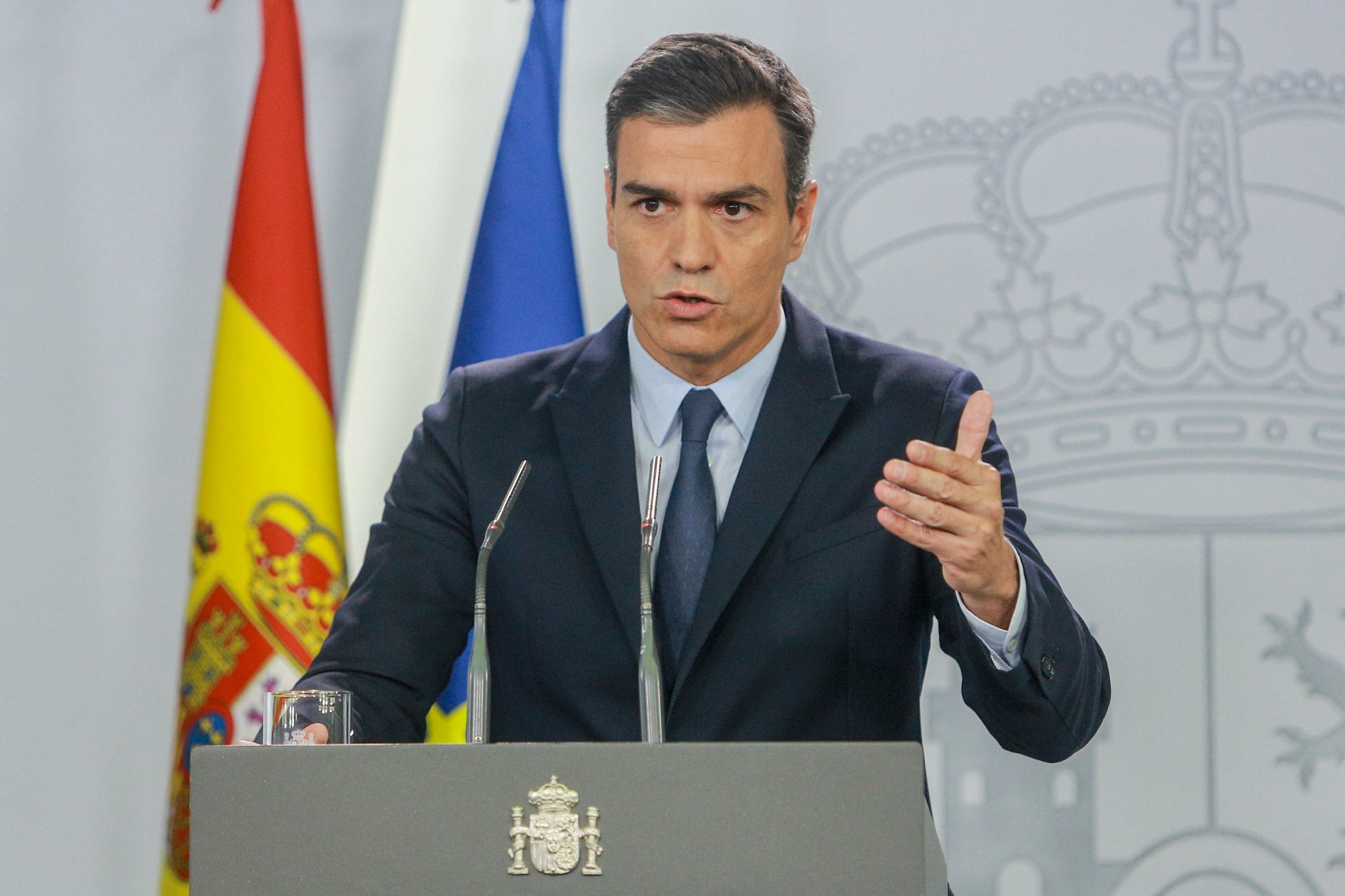 Sánchez ha reaccionat aquest dilluns a la sentència del procés. / RICARDO RUBIO, EUROPA PRESS