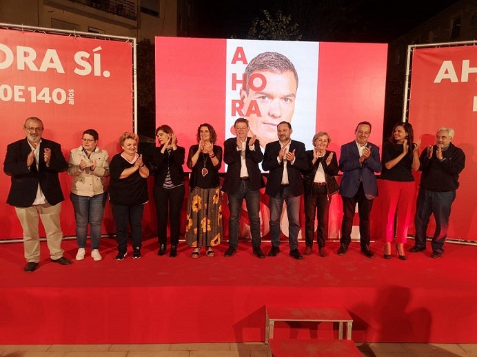 Muñoz ha encetat aquest dijous a la nit la campanya electoral del PSPV. / EP