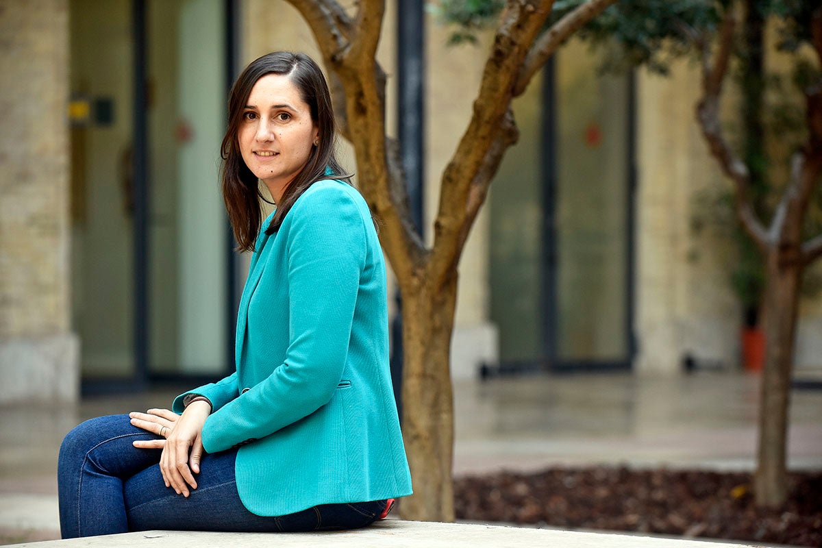 Elisa Valía s'ha estrenat com a regidora socialista aquesta legislatura a l'Ajuntament de València. / DANIEL GARCÍA-SALA