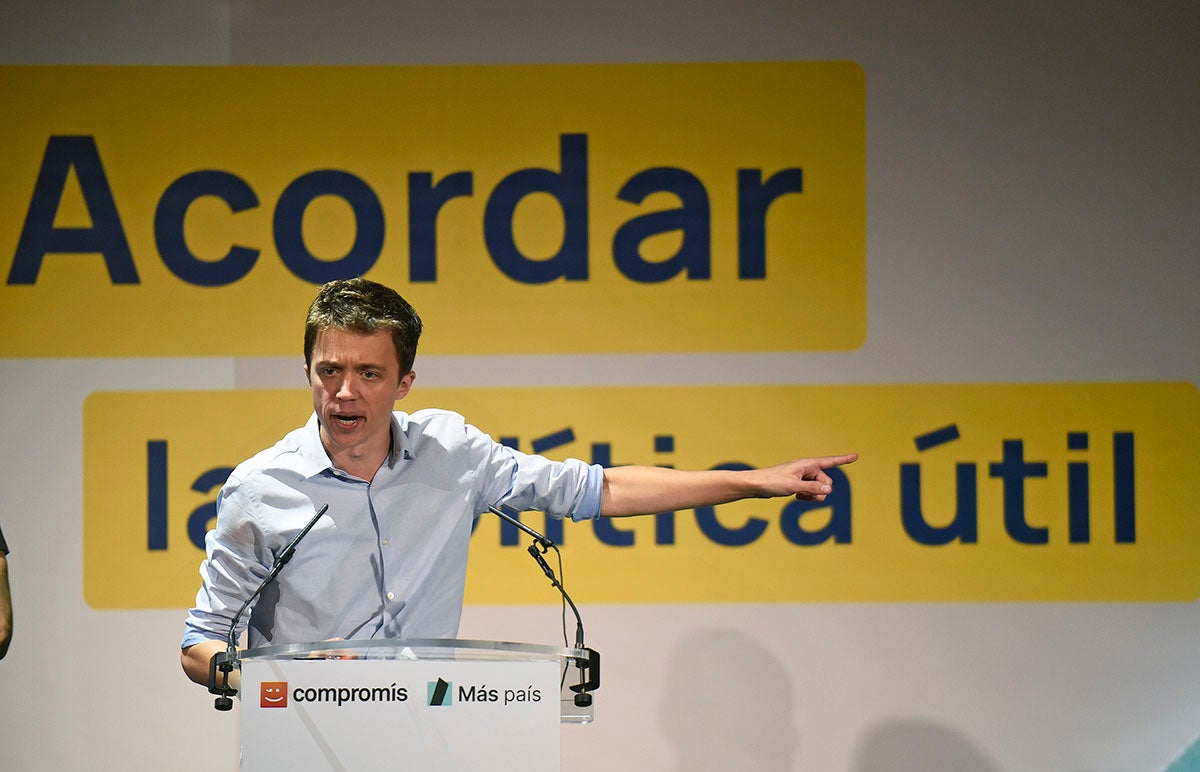 Errejón s'ha manifestat en aquests termes durant un acte de campanya de València. / DANIEL GARCÍA-SALA