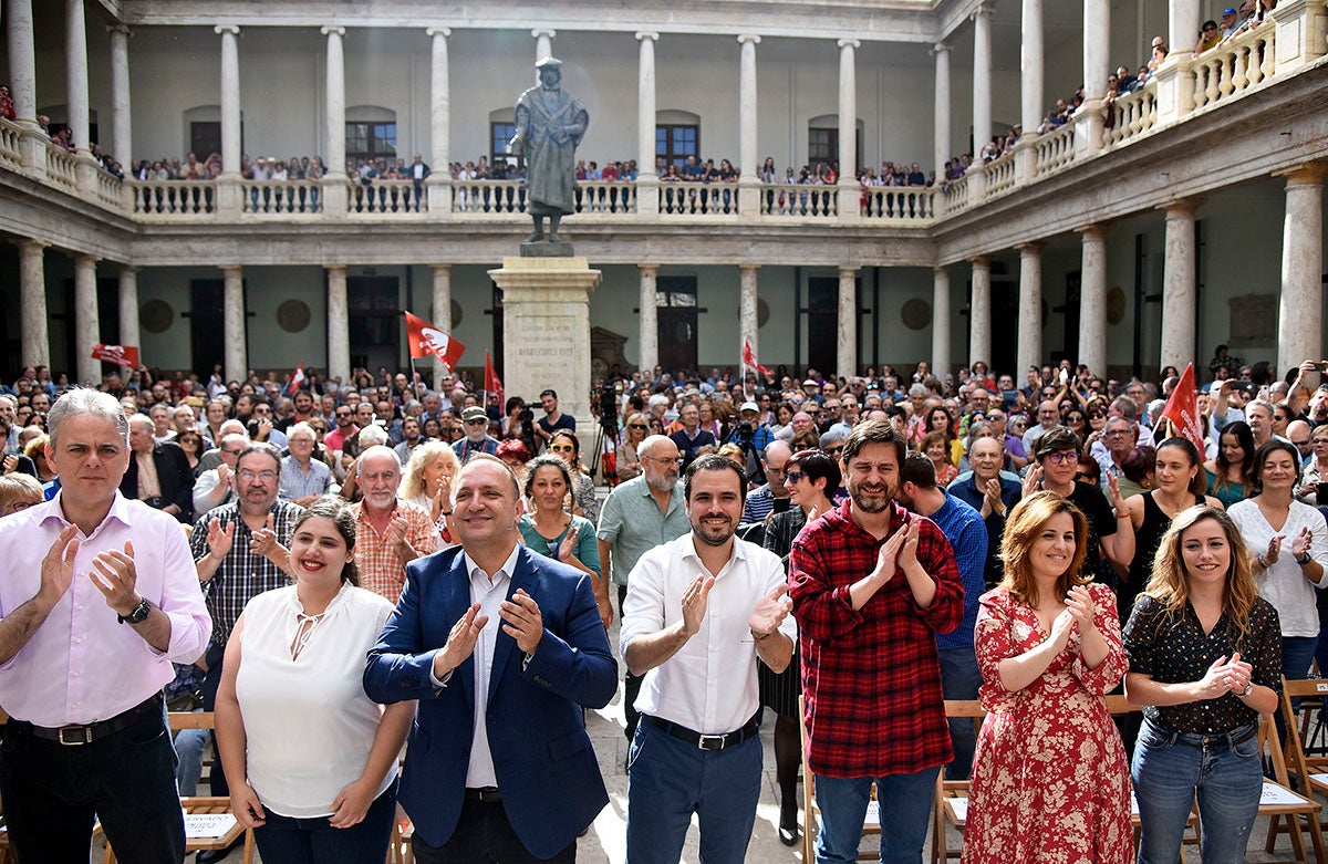 Unides Podem ha celebrat un míting a La Nau de València. / DANIEL GARCÍA-SALA 