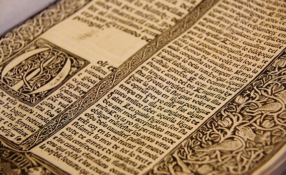 Només es conserven tres incunables del 'Tirant lo Blanc' al món. A banda del de València, els altres dos es troben a la British Library i la Hispanic Society of America. / ACN